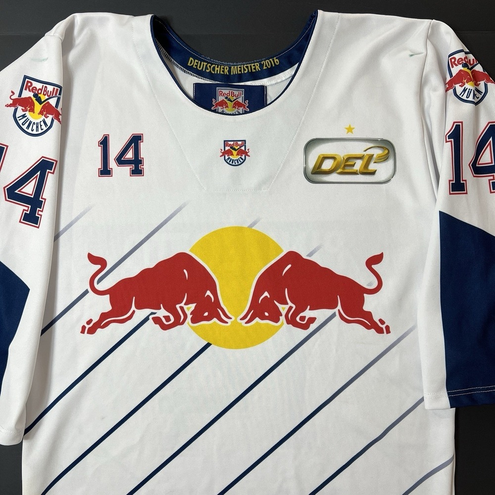 Red Bull Hockey Jersey‎ 2016 EHC München Away 14 Pinizzotto NHL